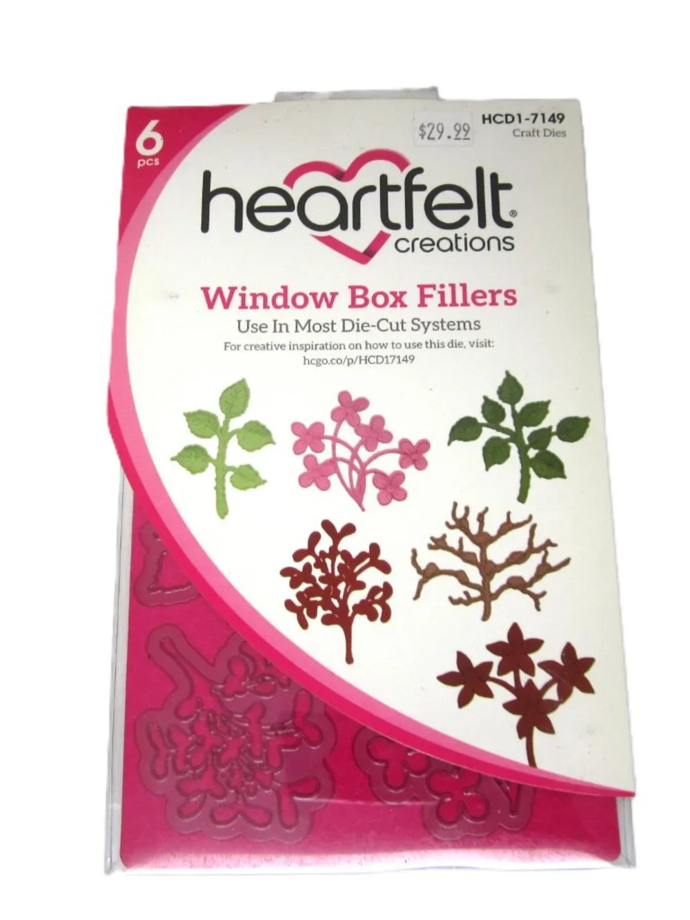 Heartfelt Creations Window Box Fillers Nature Winter Flowers Branches Leaves NEW